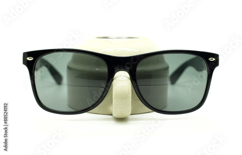 Isolated Sun glasses on a white.