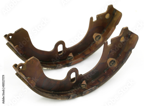 Brake shoe of a car photo