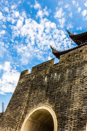 Ancient Wall Pingmen gate Suzhou photo