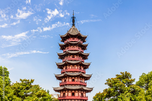 Tempel Pagode in Suzhou China