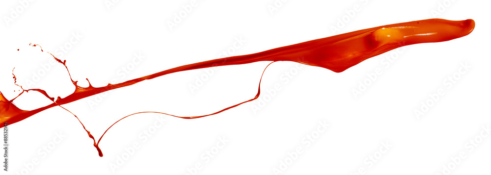 red splash over white background red splash over white background