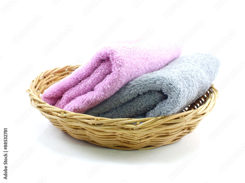 bath towel isolated on the background