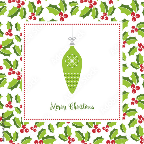 Weihnachtlicher Hintergrund mit Weihnachtskugel