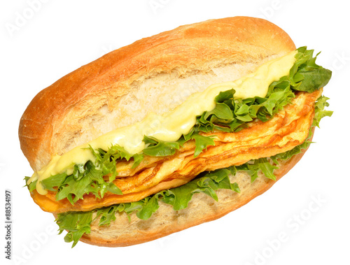Egg Omelette Filled Sandwich Roll