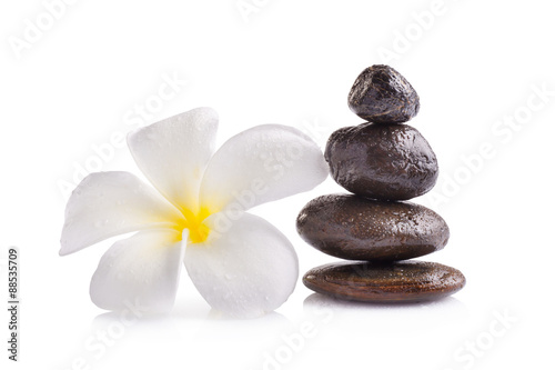 Zen spa concept isolated on white background