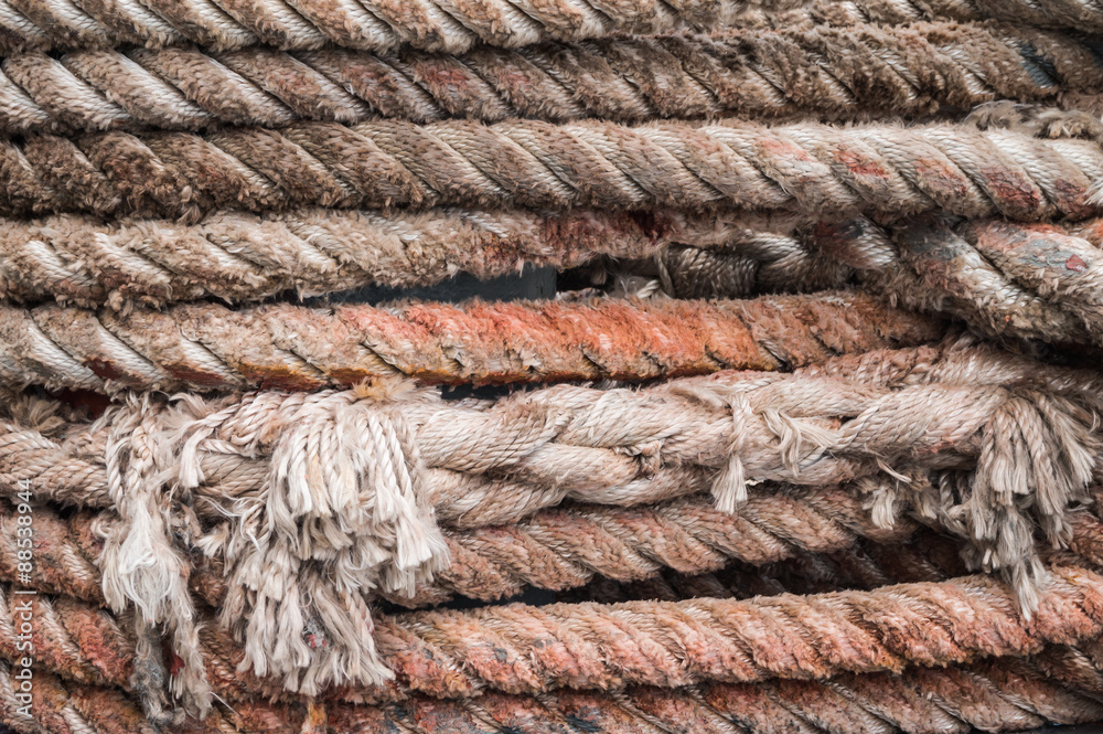 old rusty rope texture