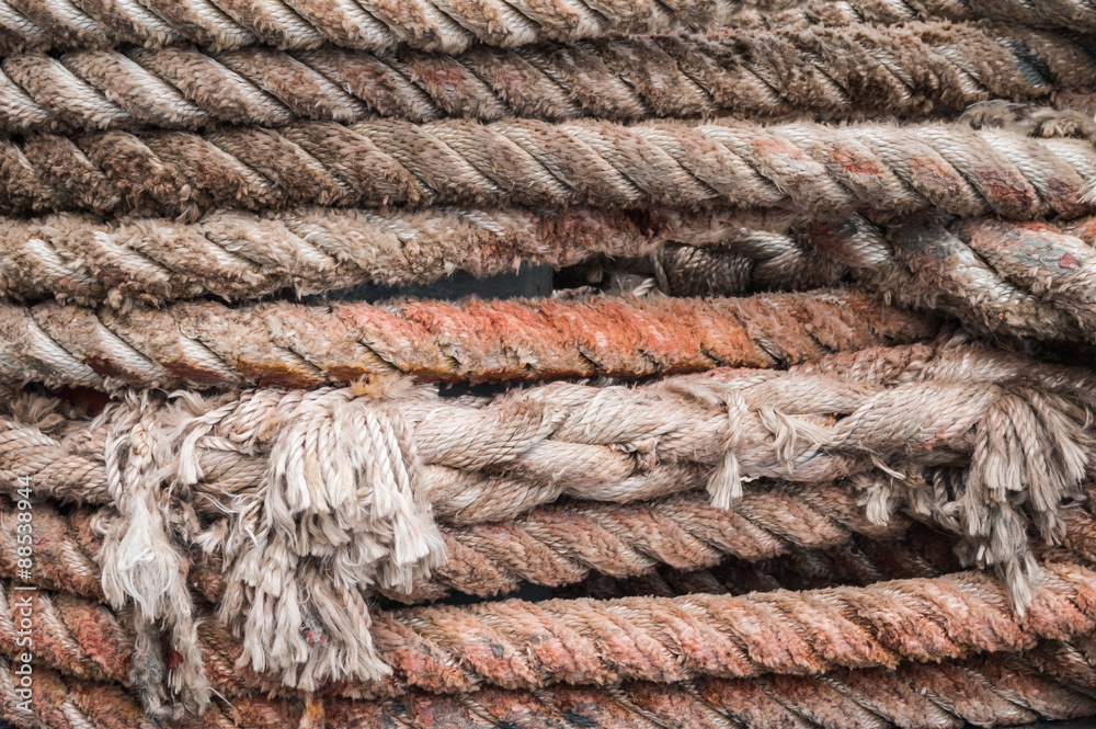 Fototapeta premium old rusty rope texture