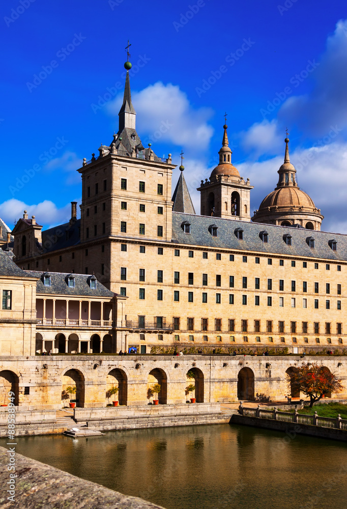 Closeup of Royal Palace. El Escorial