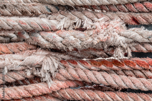 old rusty rope texture