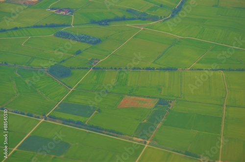 Luftaufnahmen aus dem Flugzeug