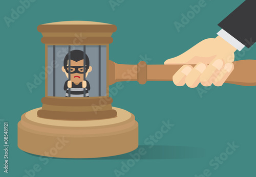 Outlaw has been detained in prison because sentenced from presiding judge