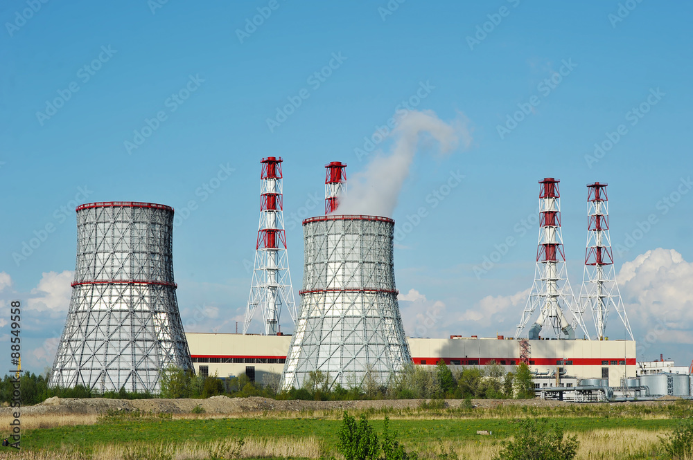 South-Western thermal power station in St. Petersburg, Russia
