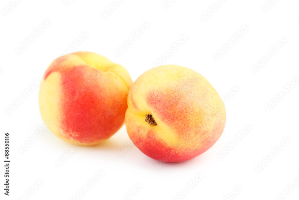 Fresh apricots isolated on a white Fresh apricots isolated on a white