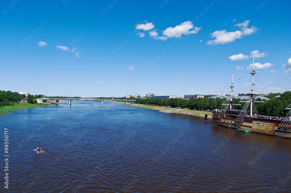  View at river Volkhov in Veliky Novgorod