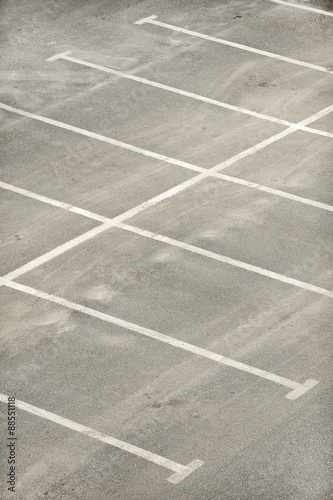 Empty parking lot