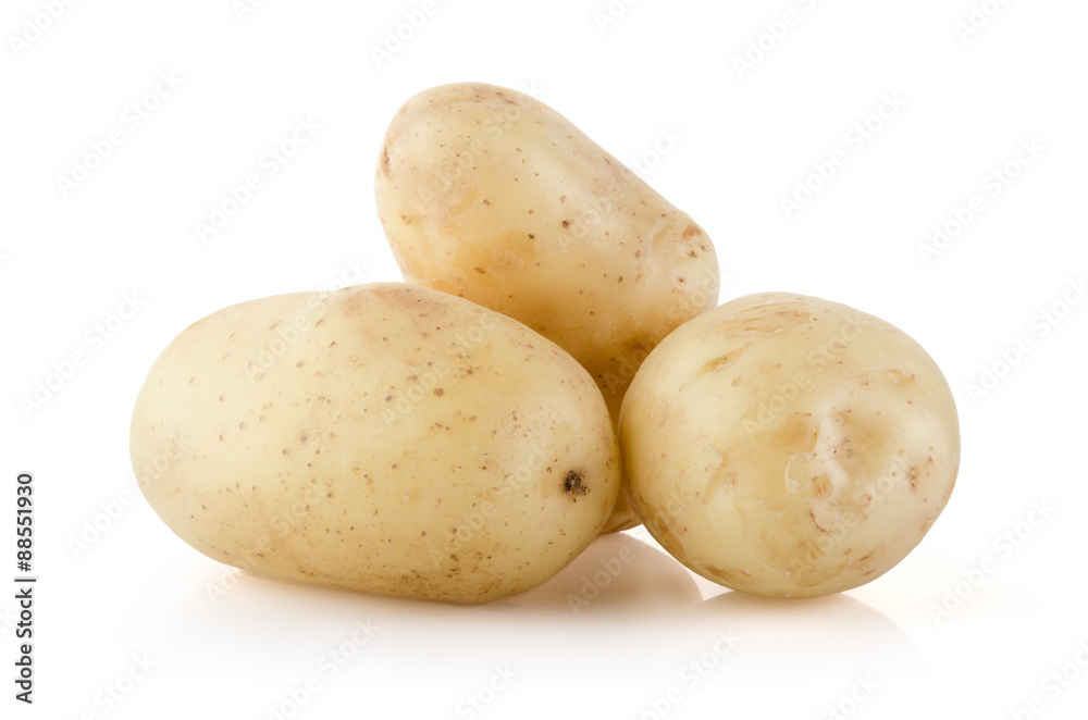 Potatoes isolated on white background Potatoes isolated on white background