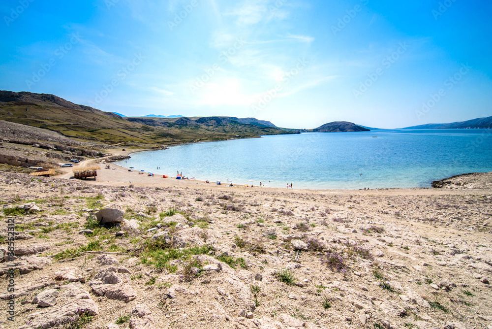 Paradise beautiful beach in  adriatic