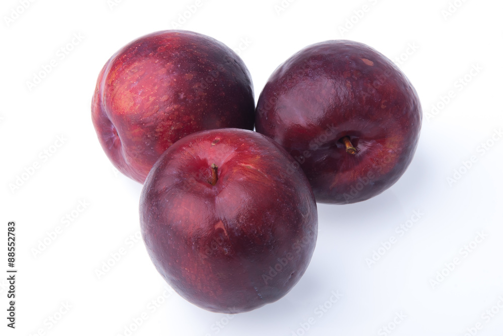 Plum or Sweet Ripe Plum fruit on a background.