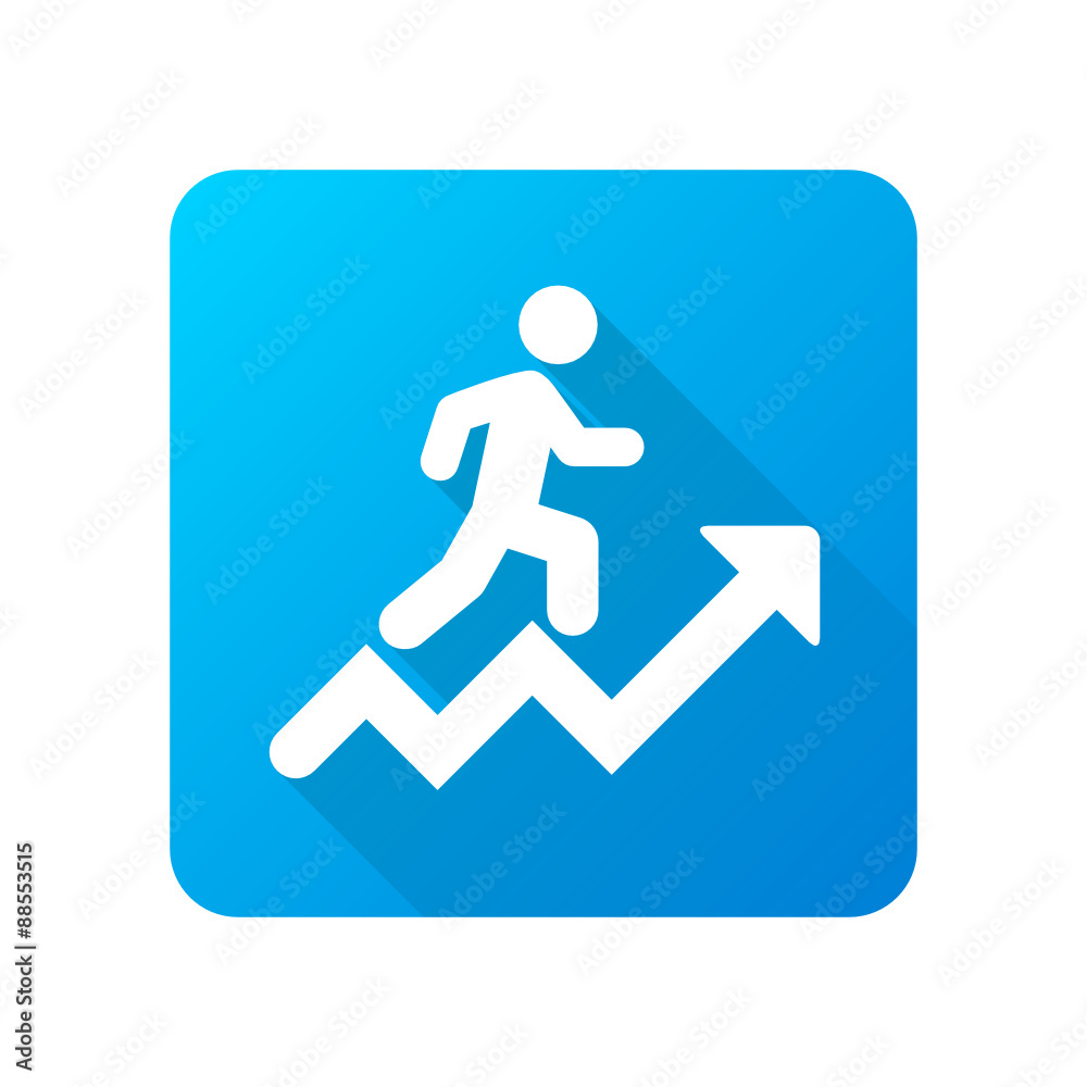 Long-Shadow Blue App Icon Design Long-Shadow Blue App Icon Design
