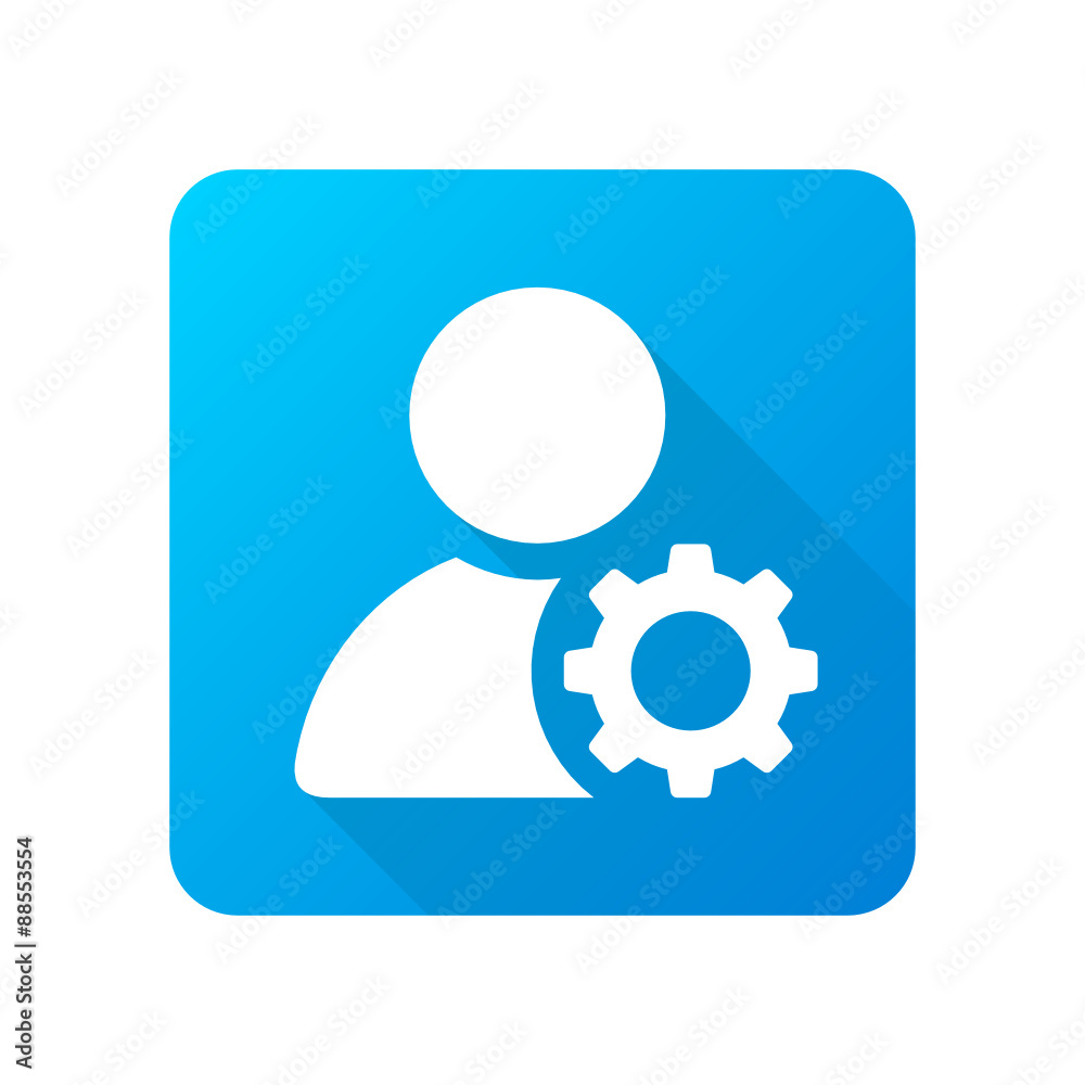 Long-Shadow Blue App Icon Design Long-Shadow Blue App Icon Design