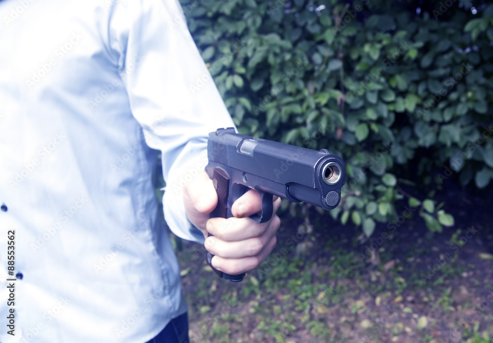 a man with a gun Colt a man with a gun Colt
