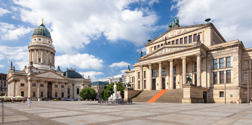 Fototapeta premium Katedra Niemiecka, Gendarmenmarkt, Berlino