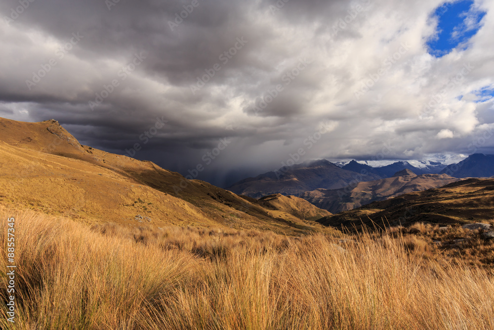 Mountain landscape in the Andes, Peru, Cordiliera Blanca Mountain landscape in the Andes, Peru, Cordiliera Blanca