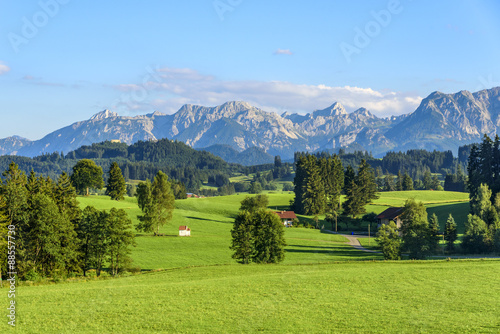 malerische Landschaft im bayrischen Allgäu photo