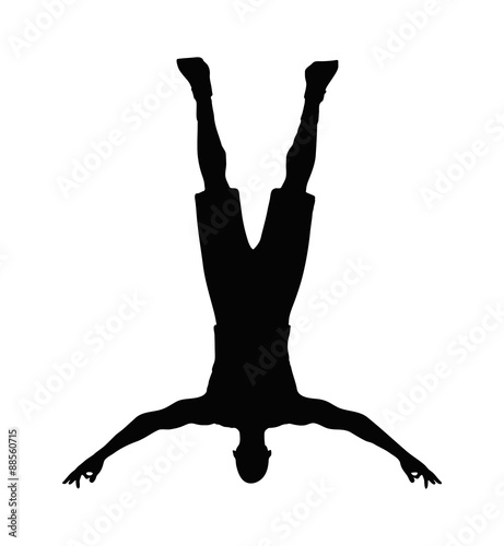 man falling down