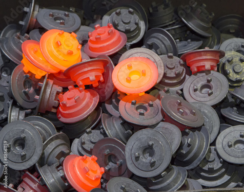 Hot forging part in production line