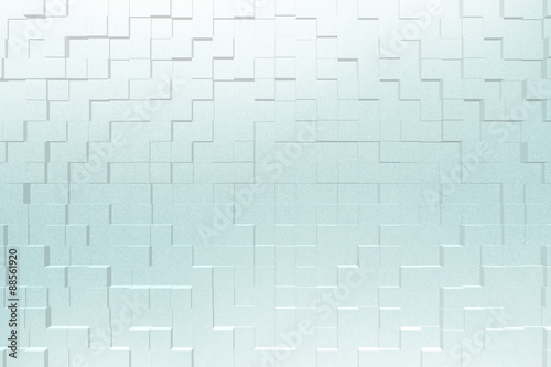 Frosted glass effect 3d block style