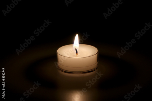 Candles on a Black Background