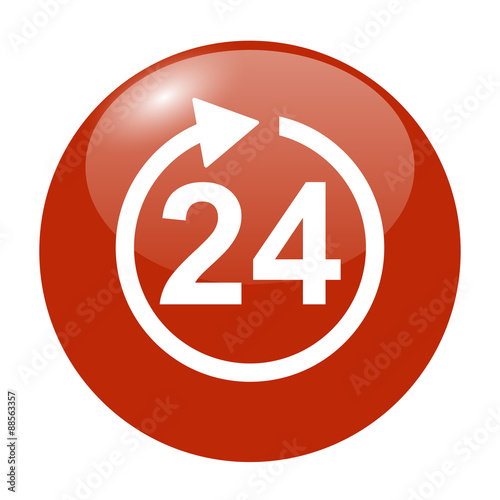 clock hours icon. Flat vector icon