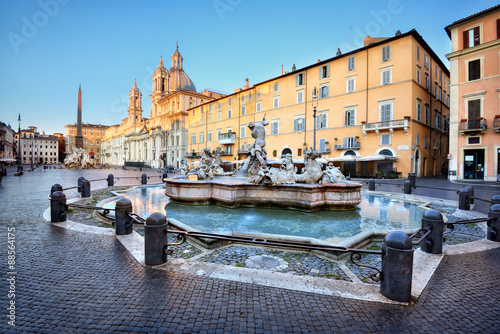 Fontana del Nettuno, Piazza Navona, Roma