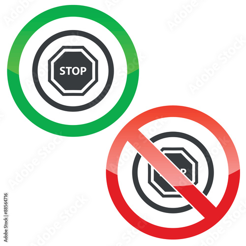 Free Download STOP permission signs - GFXLoad