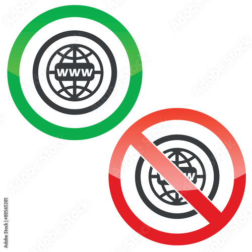 Free Download Global network permission signs - GFXLoad
