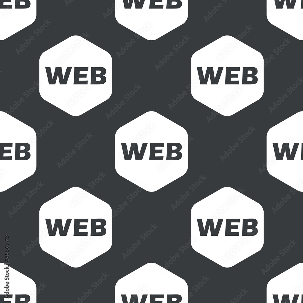 Black hexagon WEB pattern Black hexagon WEB pattern