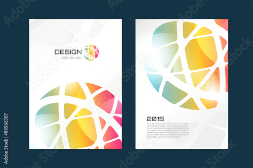Vector globe brochure template. Abstract arrow design and