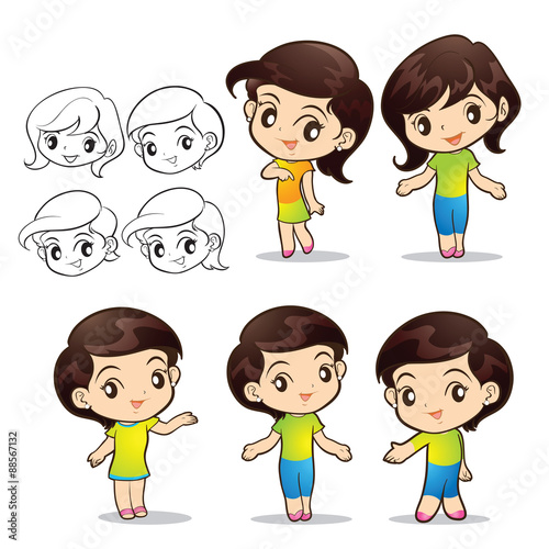 cute girls character