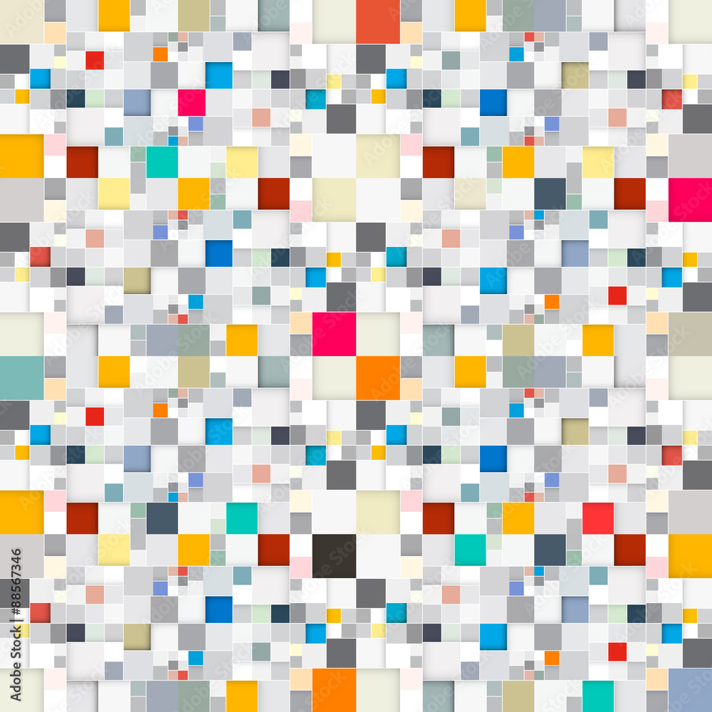 Abstract Vector Squares Seamless Background Abstract Vector Squares Seamless Background