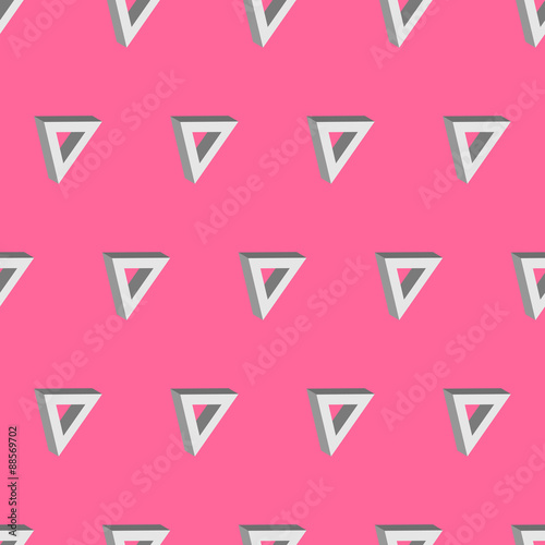 3d seamless triangle background pink