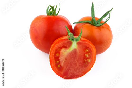 tomato on white