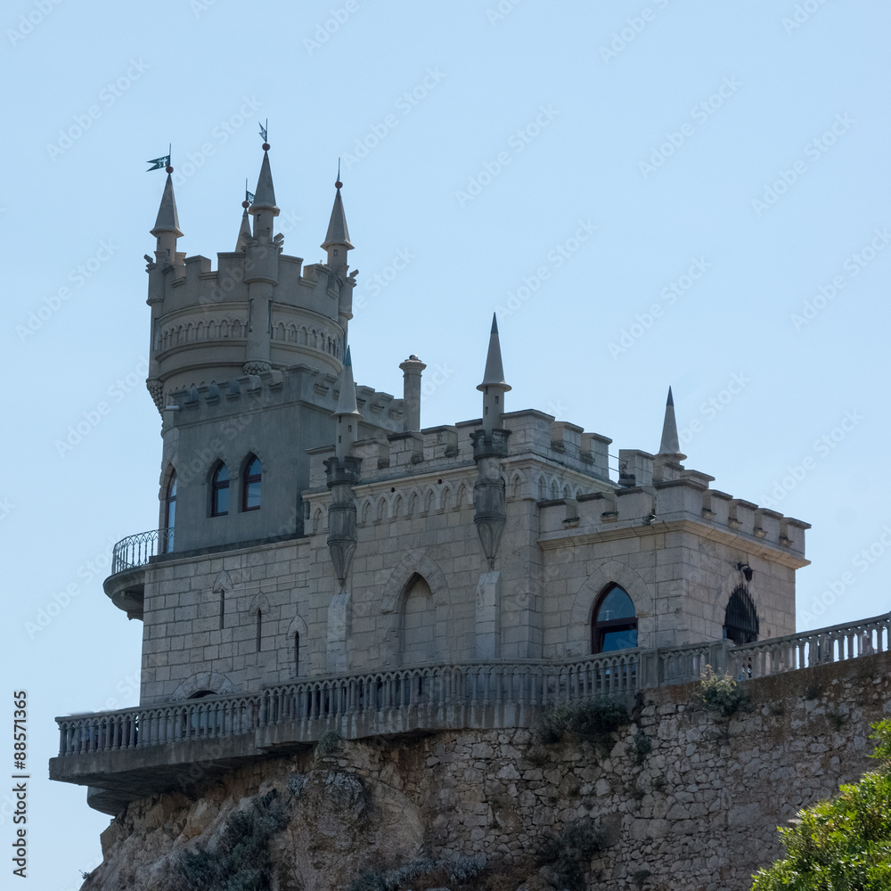 The well-known castle Swallow's Nest near Yalta. Crimea.