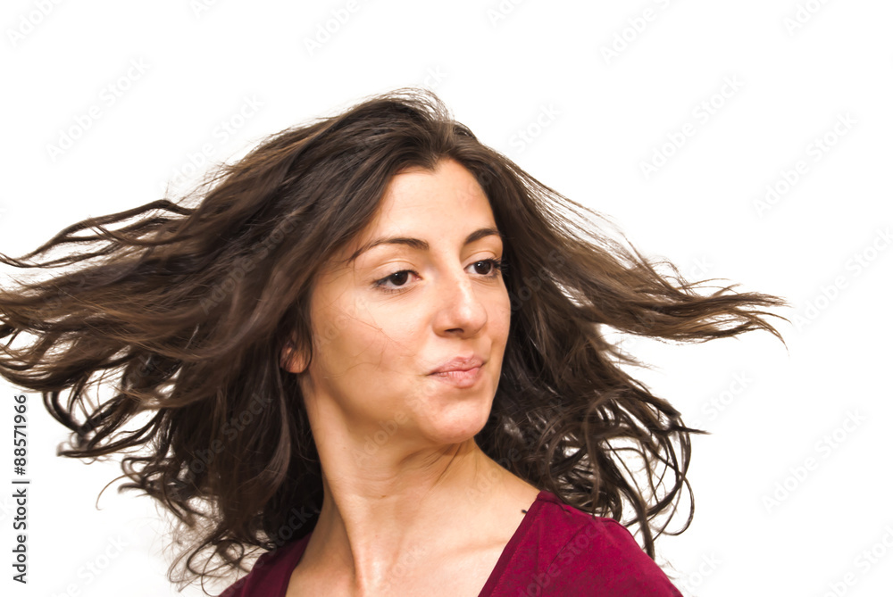 Beautiful Woman Shaking Her Hair Beautiful Woman Shaking Her Hair