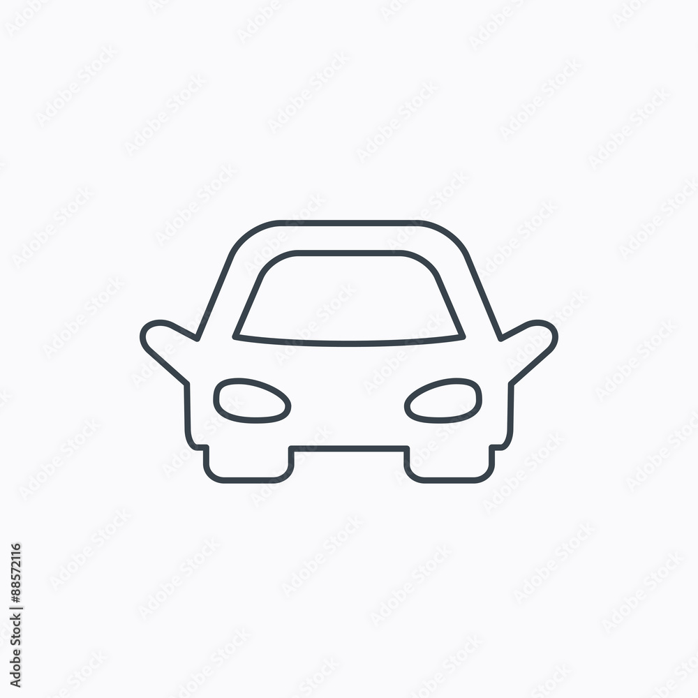 Car icon. Auto transport sign.