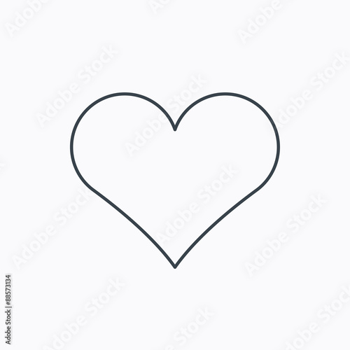 Heart icon. Love sign.