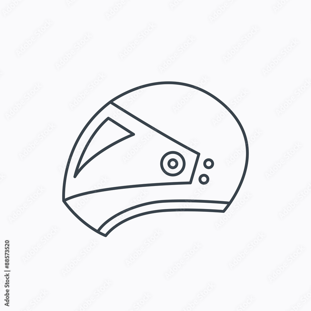 Motorcycle helmet icon. Biking sport sign. Motorcycle helmet icon. Biking sport sign.