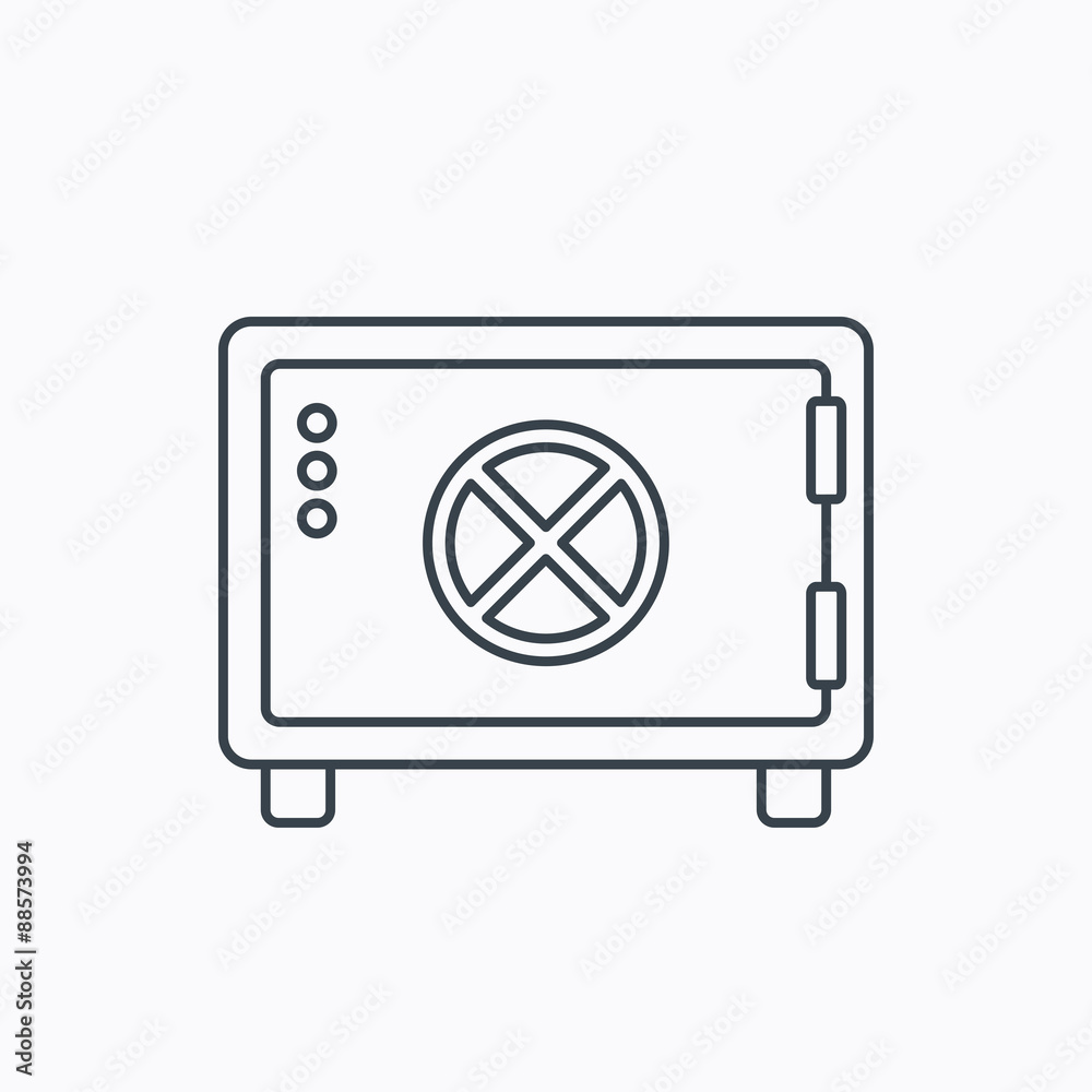 Safe icon. Money deposit sign. Safe icon. Money deposit sign.