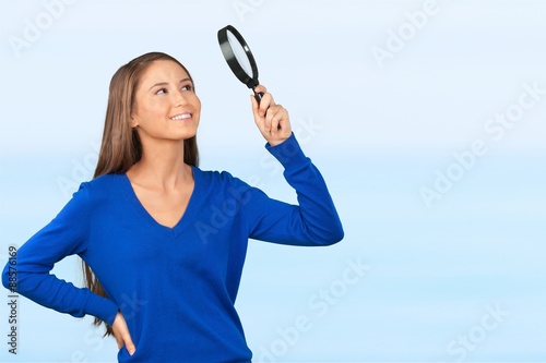 Magnifying Glass, Searching, Teenager. © BillionPhotos.com