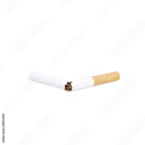 Cigarettes on white